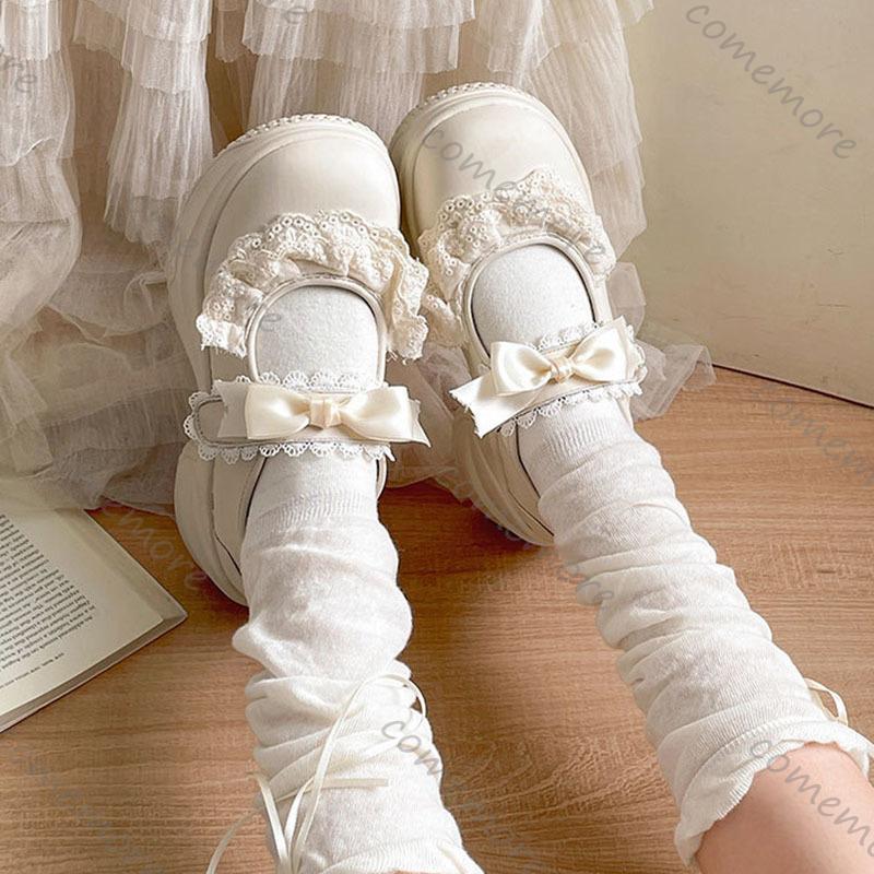 Feiern Sie Retro Ballettstil Sneaker Flacher Ausschnitt Dicke Sohle Einzelschuh für Damen Frühling Herbst Lässig Sport Mary Jane Schuhe