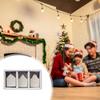 3 Pieces Christmas Mini House Pendant Hanging Creative Xmas Village Toy Decoration for