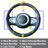 Hand Stitching Auto Car Steering Wheel Cover Wrap For BMW Mini Clubman 2010-2014 Slip-resistant Breathable Interior Accessories