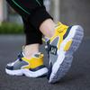 Boys Running Sports Shoes Girls Elastic Casual Sneakers PU Leather Jogging Shoes for Kids Outdoor Sneakers