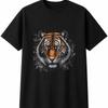 Botanical Tiger Glowing Wildlife Mens Womens T-Shirt Nature Unisex Novelty Gift