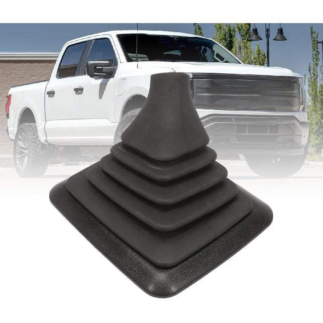Manual Shifter Rubber Boot W/Mounting Bracket Compatible For F150 F250 F350 Bronco 1990 1991 1992 1993 1994 1995 1996 1997 Manual Transmission Gear