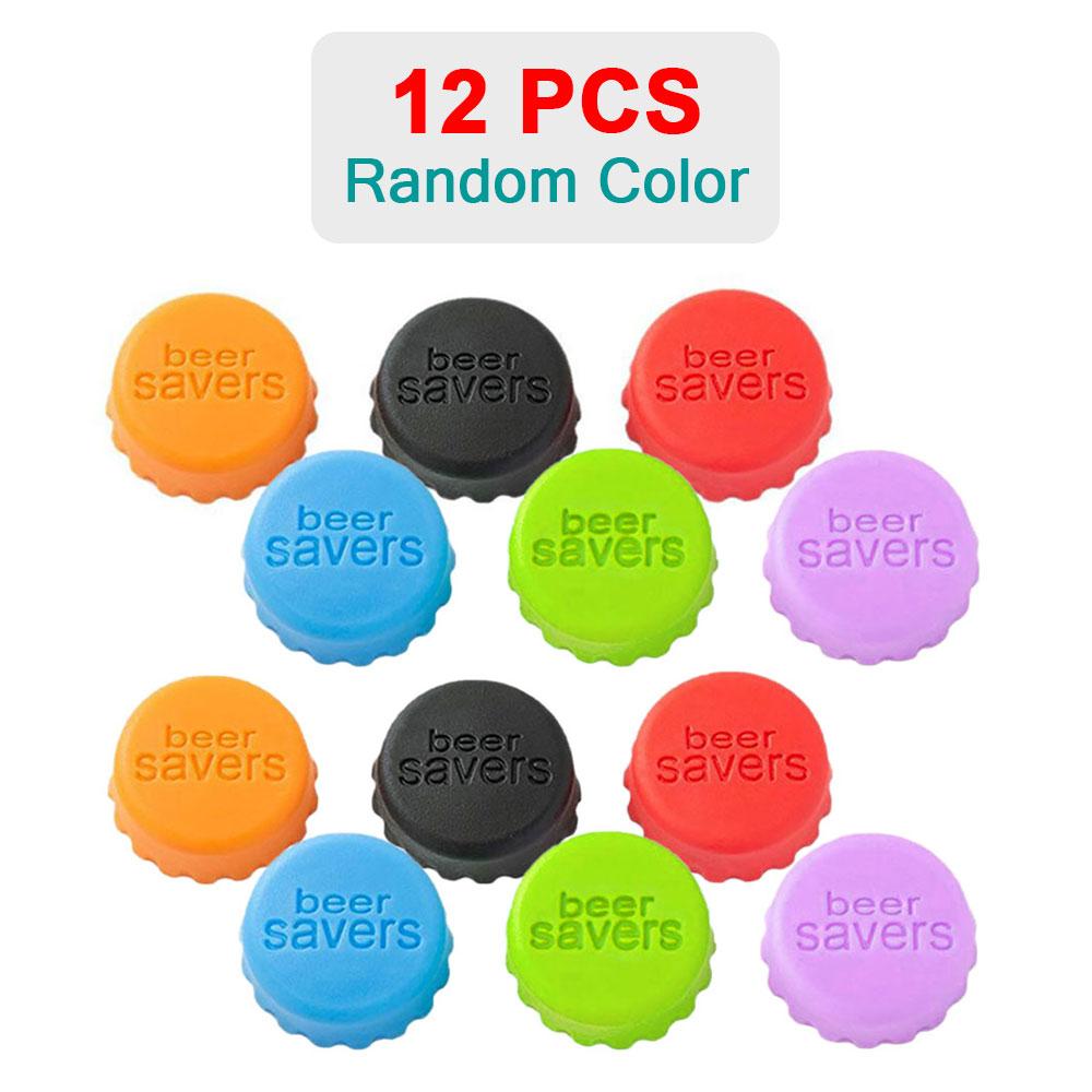 SW 12/6/3PCS Silicone Fresh-keeping Bottle Cap Soda Beer Sealed Caps Red Wine Stopper Vinegar Barware Soy Sauce Bottle Cover