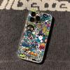 Cartoon Graffiti Phone Case for Apple iPhone16promax-Soft Silicone Transparent Shockproof Creative Cover On iPhone16/15/14/13/12/11/Pro/Plus/Promax