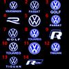 BFPQY1 2 For VW Touareg GTI MK6 Golf 5 6 7 Passat B6 B7 B8 B9 Jetta MK7 R LED Car Door Projector Welcome Ghost Shadow Light Accessories