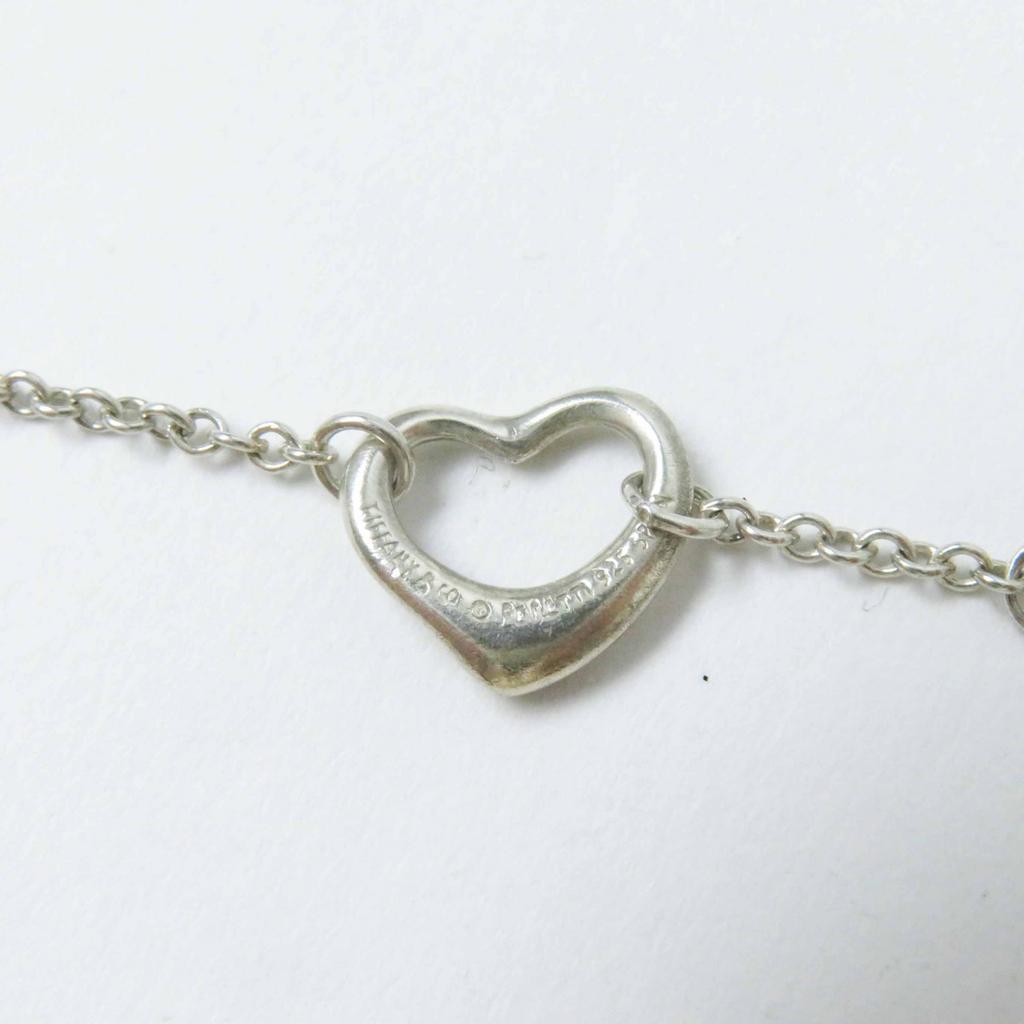 TIFFANY&Co. Bracelet Open Heart 5P Bracelet Silver SV925 Women Used