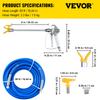 VEVOR Airless Paint Spray Hose Kit 15.24m 6.4mm Swivel Joint 3600psi with 517 Tip