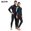 ZCCO 3MM Diving Suit Men's One-piece Long-sleeved Women's Thick Warm Swimsuit Snorkeling Surfing Jellyfish