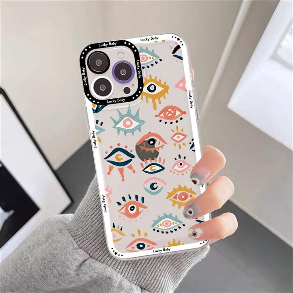 Funny Turkish Lucky Blue Evil Eye Phone Case For iPhone 11 12 13 mini pro XS MAX 8 7 6 6S Plus X 5S SE 2020 XR clear case