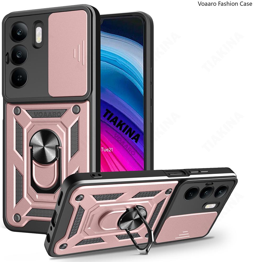 Posuvný kryt objektivu pro Realme C71 4G Pouzdro pro OPPO Realme C71 4G Pouzdro Magnetický prstenový stojánek Nárazuvzdorný ochranný kryt