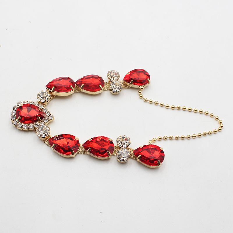 

LkeRan 1 piece NEW Shiny Acrylic Chain DIY Clothing Sewing Accessories Metal Crystal Rhinestone Bikini Connector Buckle
