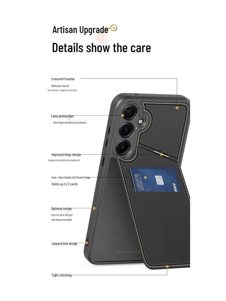 Samsung A55 Cross-Body Case with Card Holder & Full Coverage Anti-Drop Protection
