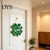 St Patrick Day Door Sign St. Patrick's Wooden Sign, Luck Clover Green Hat Themed Hanging Front Welcome Plaque Plaque, Decorative Ornaments for Holiday