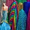 Fish Scale Glitter Fabric Elasticity DIY Stage Performance Costumes Wedding Party Decoration Sewing Mermaid Swimsuit Fabric