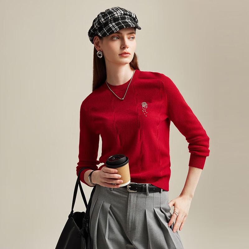 Women's Pure Cashmere Round Neck Sweater