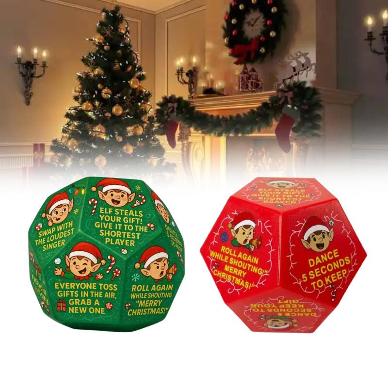 Hilarious Christmas Gift Exchange Party Game Dice Plastic Festive Fun For Family Celebrations