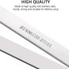 Pig Fur Hair Pliers Fish Meat Bone Clip 304 Stainless Steel Flat Mouth Tweezers Feather Removal Household Kitchen Cooking Gadget