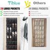 Breathable Shoe Rack Mesh Pockets Shoe Storage Bag Closet Organizer Hanging Shoe Rack  Door Behind
