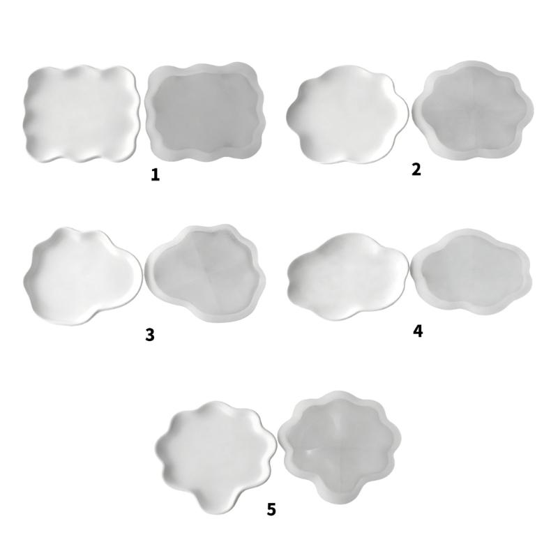 Wolkenform Aufbewahrungsschale Silikonform für Epoxidharz Gießen Beton Schmuck Dekorationsteller Schale Kerzenhalter Form