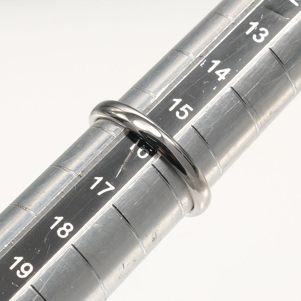 TIFFANY&Co. forever classic band Ring 0.1" band Pt950Platinum #7.8(US Size) 5g mens Used