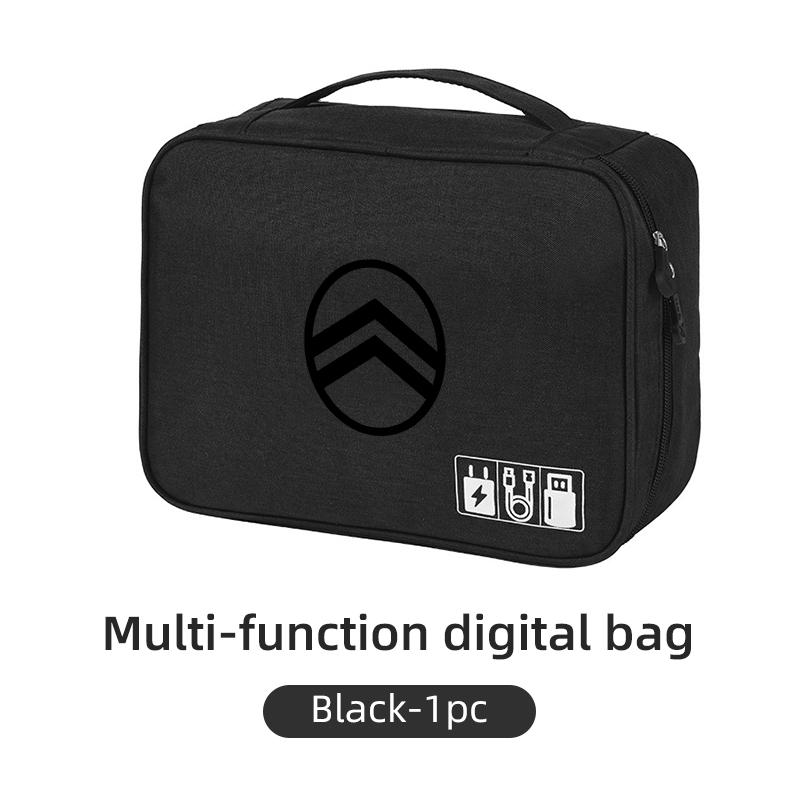 

Car Accessories Digital Organizer Waterproof Data Cable Storage Bag For Citroen C4 C3 C5 C1 C2 C-Elysee Berlingo Picasso Jumpy