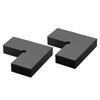 2 Pack Corner Connectors for Handrail, Extension Stair Railing Accessories, POM Hand Rail Connector Fittings for Rectangular Cable Railing, Deck Cable