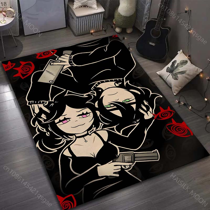 

Гроб Энди и Лейли Печатный ковер для гостиной, спальни, украшения дома, нескользящий коврик для пола, современный ковер большого размера 40x60cm (16x24in)