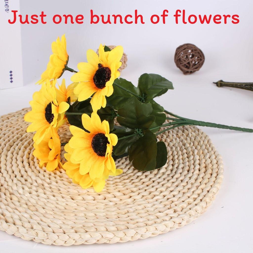 

Annuus Faux Helianthus Silk Flower Bundle For Outdoor Event And Decoration House