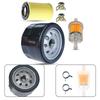 Clamps Air Filter Fuel Filter Lawn Mower Parts 1 Set