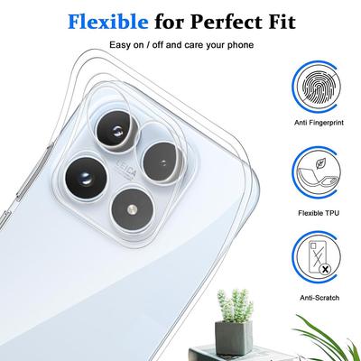 Ultra Thin Crystal Silicone Case For Xiaomi 17 15 15T 15S 14 14T  T  T Pro Lite Ultra X Clear Cover Xiaomi17ProMax