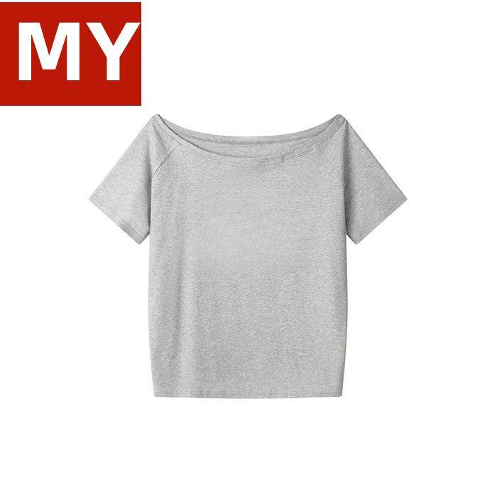 

Высококачественный топ на одно плечо 220 г, 92% хлопок, 8% спандекс, с коротким рукавом XL