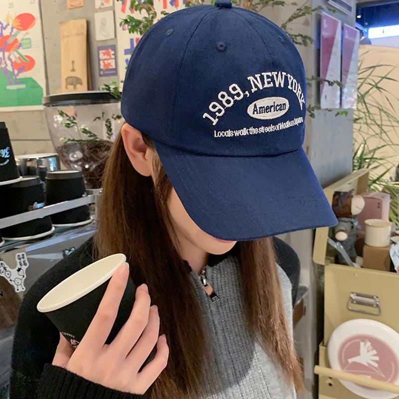 Fashion Embroidery Letters Baseball Hat For Women Men Solid Color Adjustable Sunshade Hats Unisex Outdoor Sports Visors Caps