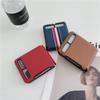 2021 Lychee Pattern Fold Case For Samsung Galaxy Z Flip Cover Anti -Knock Luxury Leather Cases For F7000 2021