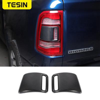 TESIN 2 SZT. Tylne światło samochodu, dekoracja, naklejki, osłona, wykończenie, do Dodge RAM 1500 2018, zewnętrzne