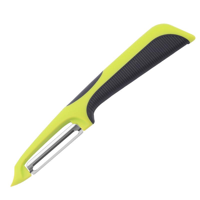 Многофункциональная нержавеющая сталь Овощечистка и терка для фруктов и овощей зелёный