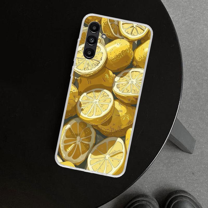 Summer Fruits Lemon Phone Case Cover for Samsung Galaxy A17 A16 A26 A36 A56 A57 A37 A15 A25 A35 A55 A14 A24 A34 A54 A13 A23 A33