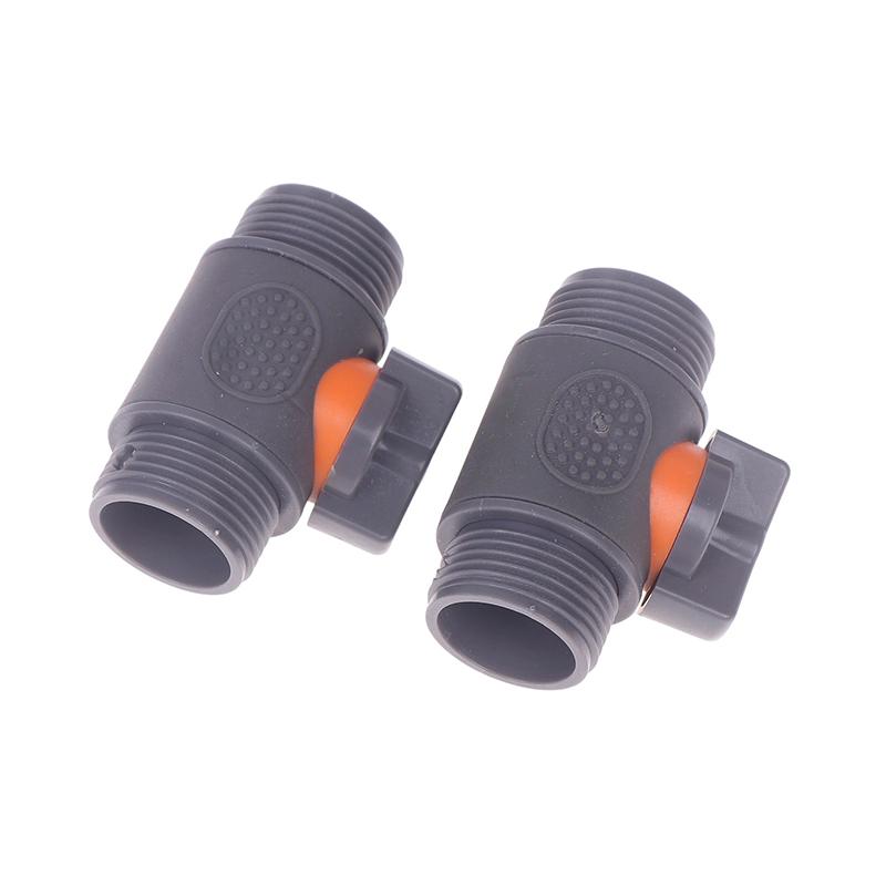 2Pcs 1/2" 3/4" Garden Hose Adapter Quick Connector Stop Plug Coupler Joint Water Irrigation Tube Repair Extender Pipe Fittings