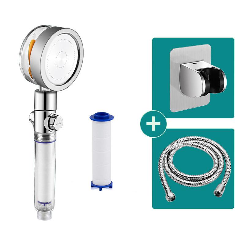 Tornado Shape Water Shower Head with Hose Shower Head High Pressure Handheld Douche Shower Filter Bathroom Accessories