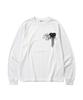 PAGESIISII Heart Ribbon Brooch Print Oversized Long Sleeve White