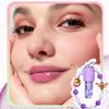 Lippenöl mit Kette 4 Farben Niedliches Armband Lippenbalsam Feuchtigkeitsspendender Lipgloss Wässriger Spiegel Getönter Lipgloss