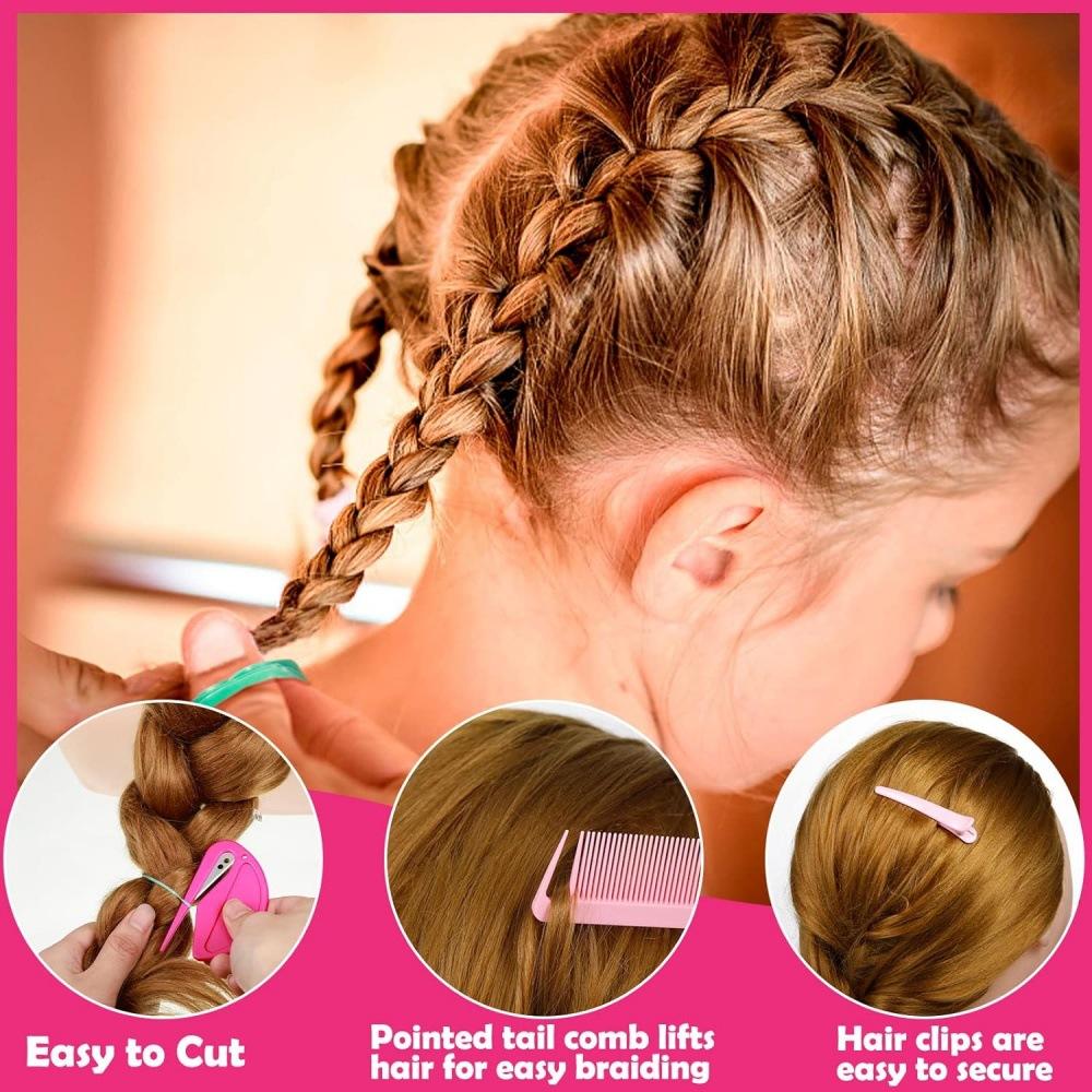 28-Color Gentle Hair Bands: Non-damaging, Disposable Rubber Bands for Braids and Hairstyles