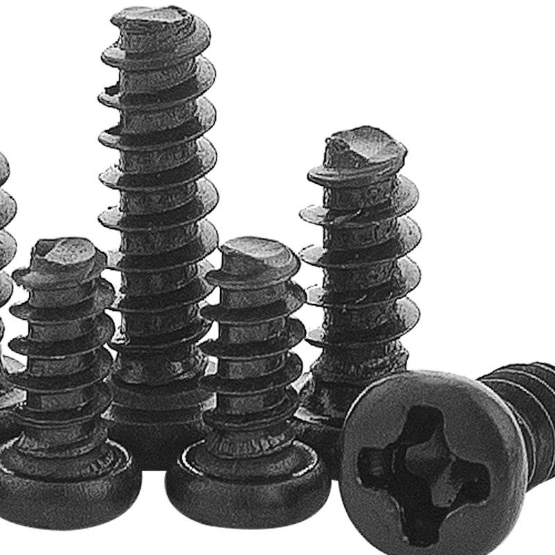 PB Șuruburi autofiletante cu cap rotund și pan negru M1-M5