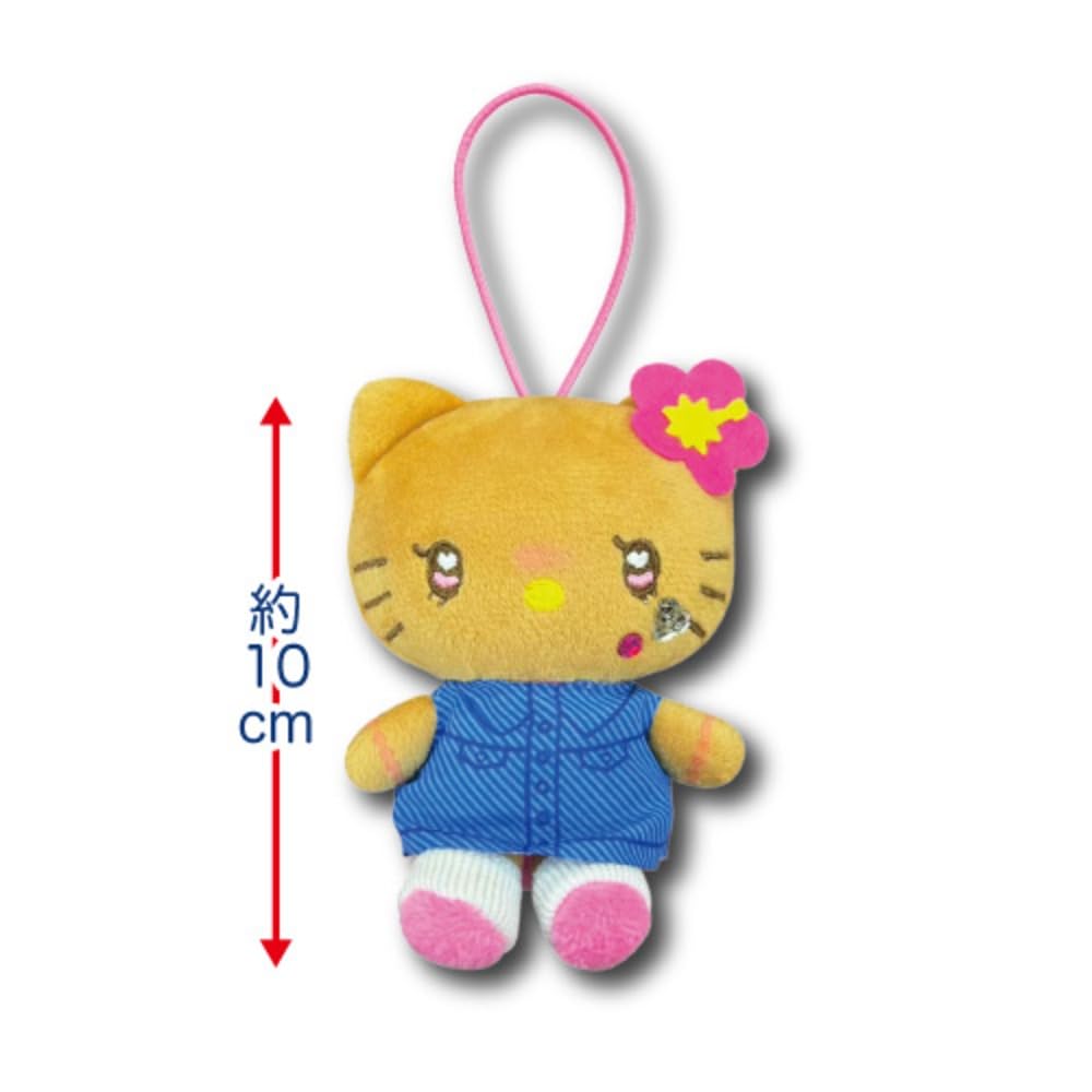 Hatayama Shoji Sanrio Gal Series 3 Mini Mascot Hello Kitty Y2K Black White Brown 4 Colors Cute Keychain Charm H10cm 63203605 Approx.