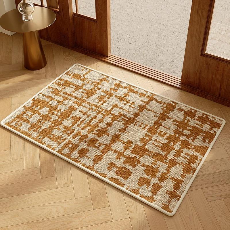 VIKAMA Welcome Entryway Door Mat, Absorbent Dirt Resist Entry Outdoor Indoor Rug Non-Slip Backing Doormat for Front Door Decor