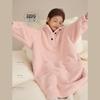 Girls' Warm Double-Sided Fleece Nightdress