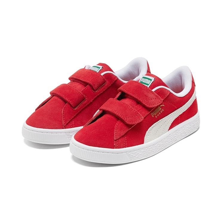 PUMA Suede Classic Xxi (Middle Kids) Casual Shoes White/Red Kids' 380563-02