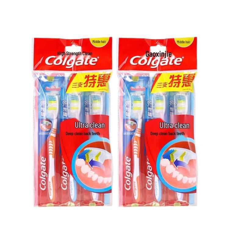 

Colgate Super Clean Toothbrushes, Medium Bristles, 6-Pack