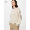 Uniqlo 3d Knit Cotton Crew Neck Volume Sleeve Sweater