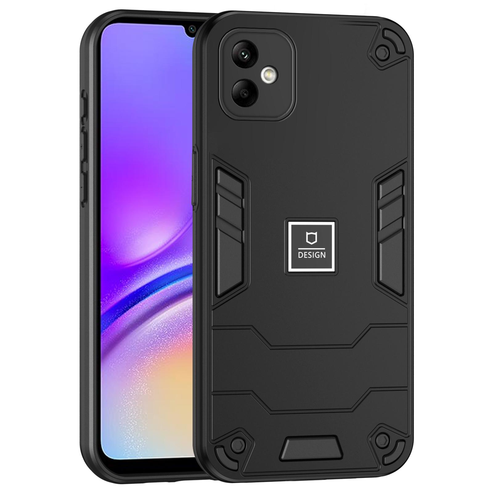 

For Samsung Galaxy A05 4G Phone Case Hard PC+Soft TPU Anti-Scratch Cover Black