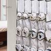 Over The Door Shoe Organizer with 35 Clear Large Pockets Space-saving Sturdy Hanging Storage Bag for Shoes Gloves Cutlery